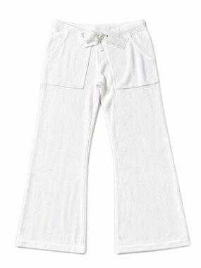 Barefoot Dreams CozyChic Ultra Lite Lounge Pants Sea Salt White Wide Leg NWT